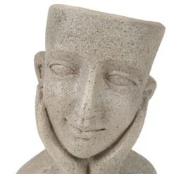 LuxenHome Speckled Beige MgO Happy Bust Head Planter 15 LuxenHome Speckled Beige MgO Happy Bust Head Planter -Sunnydaze Decor Store GUEST 00f866e1 fc76 4faf 9352 0f269fea122e