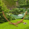 Wood Frame Free Standing Sling Hammock - Blue/Green - CorLiving -Sunnydaze Decor Store GUEST 010d6371 25ee 4eb4 8395 6ecef5a790bd
