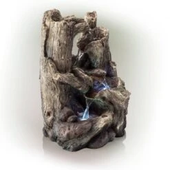 14" Resin 5-Tiered Rainforest Tree Trunk Tabletop Fountain Brown - Alpine Corporation 9 14" Resin 5-Tiered Rainforest Tree Trunk Tabletop Fountain Brown - Alpine Corporation -Sunnydaze Decor Store GUEST 018aca67 3e8c 49a9 9de5 0de5ff9dcb42