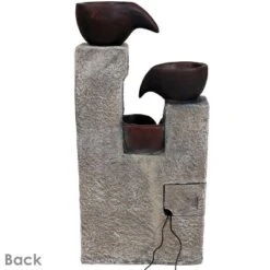 Sunnydaze Decor Sunnydaze Outdoor Polyresin Solar Powered Aged Tiered Vessels Water Fountain With Battery Backup - 29" -Sunnydaze Decor Store GUEST 0199d977 706c 4261 9d2a 5eff55c1a86c