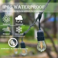 Costway 48FT LED Outdoor Waterproof Commercial Grade Patio Globe String Lights Bulbs -Sunnydaze Decor Store GUEST 022f671e 0782 4ae8 9eb7 c68248cd3e96