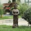 LuxenHome 27.6" Brown MgO Meditative Standing Buddha Garden Statue -Sunnydaze Decor Store GUEST 034f7865 b7de 44bf 9e00 5825325083dd