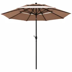 10' X 10' Double Vented 3-Tier Patio Market Table Umbrella - Wellfor 28 10' X 10' Double Vented 3-Tier Patio Market Table Umbrella - Wellfor -Sunnydaze Decor Store GUEST 03a754bd 8133 43d8 b497 d43500a37eb9