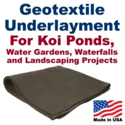 UnderGuard 5 Foot Wide Polypropylene Nonwoven Geotextile Underlayment Protective Liner For Koi Ponds, Water Features, And Landscaping, 50 Foot Roll -Sunnydaze Decor Store GUEST 03b3f137 07f0 47e5 b7b8 0b357f3a4238