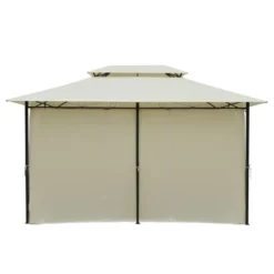 Outsunny 10' X 13' Outdoor Soft Top Gazebo Pergola With Curtains, 2-Tier Steel Frame Gazebo For Patio -Sunnydaze Decor Store GUEST 03e8e7ac 5ea7 4c3d b56a bc3448f4e307