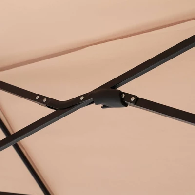 13' X 6.5' Rectangular Outdoor Patio Market Umbrella - Captiva Designs 7 13' X 6.5' Rectangular Outdoor Patio Market Umbrella - Captiva Designs - Image 5