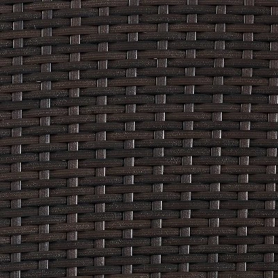 Palm Harbor 5pc Outdoor Wicker Conversation Set With Fire Table - Gray - Crosley 7 Palm Harbor 5pc Outdoor Wicker Conversation Set With Fire Table - Gray - Crosley - Image 5