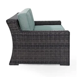 Beaufort Outdoor Wicker Loveseat - Mist - Crosley 18 Beaufort Outdoor Wicker Loveseat - Mist - Crosley -Sunnydaze Decor Store GUEST 04257f20 de56 47ee abe6 79aeab627761