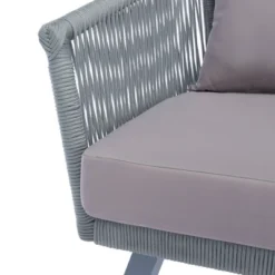 Belmi 4pc Rope Living Set - Gray - Safavieh -Sunnydaze Decor Store GUEST 044b86f2 037f 4659 a20b 0f6a665e7138