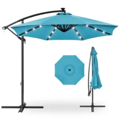 Best Choice Products 10ft Solar LED Offset Hanging Outdoor Market Patio Umbrella W/ Easy Tilt Adjustment 24 Best Choice Products 10ft Solar LED Offset Hanging Outdoor Market Patio Umbrella W/ Easy Tilt Adjustment -Sunnydaze Decor Store GUEST 0515a931 cb84 4e49 8ca2 8d1e76458178