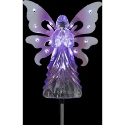 39.25" Metal Angel Solar Stake Purple - Exhart 27 39.25" Metal Angel Solar Stake Purple - Exhart -Sunnydaze Decor Store GUEST 057aa871 a48b 40d9 a784 759a1916a177