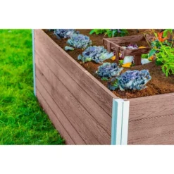 Vita Urbana 60"x36" Keyhole Rectangular Garden Bed Espresso -Sunnydaze Decor Store GUEST 05cb183b 78fa 4d25 9b97 9e260cc4ec06