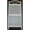 62" Sunburst Vinyl Trellis With White Lattice - Dura-Trel -Sunnydaze Decor Store GUEST 06c6b6e2 c014 4d15 ad2f 999a91b26eb0