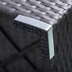 9pc All-Weather Patio Wicker Conversation Set With Cushions - Navy - Captiva Designs -Sunnydaze Decor Store GUEST 06cc636d e61b 452e 81a1 7d135355c829