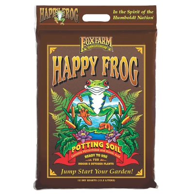 FoxFarm FX14054 Happy Frog Nutrient Rich And PH Adjusted Rapid Growth Garden Potting Soil Mix Is Ready To Use, 12 Quart (4 Pack) 3 FoxFarm FX14054 Happy Frog Nutrient Rich And PH Adjusted Rapid Growth Garden Potting Soil Mix Is Ready To Use, 12 Quart (4 Pack)