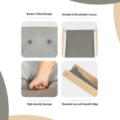 Costway Foldable Wood Beach Sling Chair 3-Position Adjustable Beech Chair W/Free Cushion 16 Costway Foldable Wood Beach Sling Chair 3-Position Adjustable Beech Chair W/Free Cushion -Sunnydaze Decor Store GUEST 07dd374e 4bcc 49ed 8eb3 37d2ec882b06