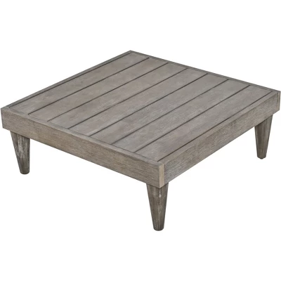 Outdoor 3-Piece Garden Solid Wood Furniture Sofa With Coffee Table, Side Table And Cushions, Gray+Beige - ModernLuxe 14 Outdoor 3-Piece Garden Solid Wood Furniture Sofa With Coffee Table, Side Table And Cushions, Gray+Beige - ModernLuxe - Image 12