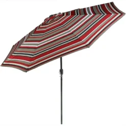 Sunnydaze Decor Sunnydaze Outdoor Aluminum Patio Umbrella, Tilt, And Crank - 9' -Sunnydaze Decor Store GUEST 07f26018 448e 4c24 b504 38e851a83dbc