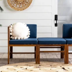 3pc Modular Acacia Wood Patio Chat Set With Cushions - Saracina Home 30 3pc Modular Acacia Wood Patio Chat Set With Cushions - Saracina Home -Sunnydaze Decor Store GUEST 08ef0f7d 7bb9 4ea9 a1ae 96628aa98d4f