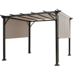 Costway 10' X 10' Pergola Kit Metal Frame Gazebo &Canopy Cover Patio Furniture Shelter -Sunnydaze Decor Store GUEST 09f454a0 f273 42e7 926a dd1cfdb5ec21