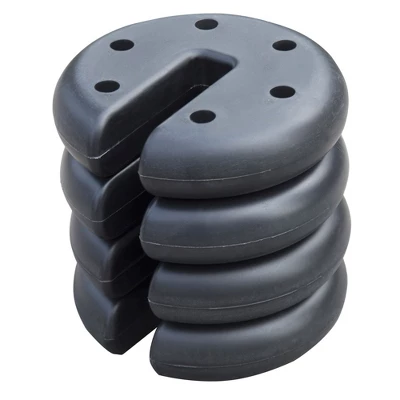 Z Shade 10x10 Foot Angled Leg Instant Shade Canopy Tent Portable Shelter, Green & Durable Plastic 5 Pound Canopy Tent Leg Weight Plates, Set Of 4 4 Z Shade 10x10 Foot Angled Leg Instant Shade Canopy Tent Portable Shelter, Green & Durable Plastic 5 Pound Canopy Tent Leg Weight Plates, Set Of 4 - Image 2