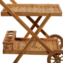 Trolley Patio Outdoor Serving Cart - Olivia & May -Sunnydaze Decor Store GUEST 0a9df512 5b74 4814 8140 83c27e7a2120