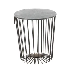Metal Wire Stool Patio Accent Table - Olivia & May -Sunnydaze Decor Store GUEST 0a9fb7a9 9b30 4eba b9ae 86620c1e65fe