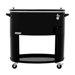 80qt Sporty Oval Rolling Patio Cooler - Permasteel -Sunnydaze Decor Store GUEST 0b6f9c05 ce11 4736 b4f8 ccf73f608309