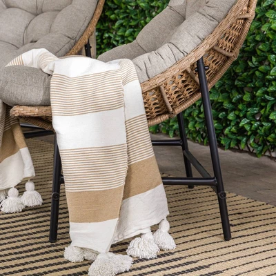 2pk Papasan Scoop Outdoor Patio Chair - Natural - Saracina Home 9 2pk Papasan Scoop Outdoor Patio Chair - Natural - Saracina Home - Image 7