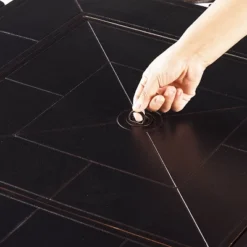 5pc Outdoor Dining Set With 42" Aluminum Square Damask Design Fire Table & Deep Seating Swivel Rocking Chairs - Oakland Living -Sunnydaze Decor Store GUEST 0c0cbc08 5d92 4cfd b2e1 e6a7210e6097