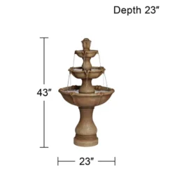 John Timberland Arosco Rustic 3 Tier Basin Outdoor Floor Water Fountain With LED Light 43" For Yard Garden Patio Home Deck Porch Exterior Balcony Roof 17 John Timberland Arosco Rustic 3 Tier Basin Outdoor Floor Water Fountain With LED Light 43" For Yard Garden Patio Home Deck Porch Exterior Balcony Roof -Sunnydaze Decor Store GUEST 0c0e112f 67a3 4df5 a282 c841452526f5