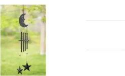 Dawhud Direct 24" H Moon And Stars Wind Chimes