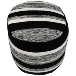 Northlight 18" Black And White Striped Outdoor Woven Pouf Ottoman 8 Northlight 18" Black And White Striped Outdoor Woven Pouf Ottoman -Sunnydaze Decor Store GUEST 0c50af2f 1d82 4f10 9f96 6e338bf1f872