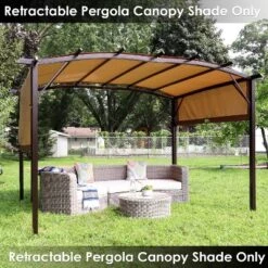 Sunnydaze Decor Sunnydaze 9 X 12 Polyester Retractable Pergola Canopy Shade -Sunnydaze Decor Store GUEST 0ca8e33d 0eb6 477a 9283 51f43cf724a1