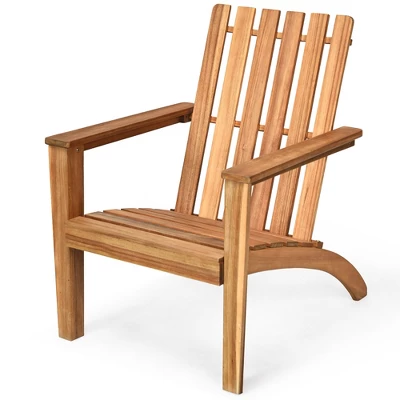 Costway Patio Acacia Wood Adirondack Chair Lounge Armchair Durable Outdoor Garden Yard 3 Costway Patio Acacia Wood Adirondack Chair Lounge Armchair Durable Outdoor Garden Yard