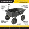 Gorilla Carts 1500 Pound Capacity Super Heavy Duty Poly Yard Garden Steel Dump Utility Wheelbarrow Wagon Cart With 2 In 1 Towing ATV Handle, Black -Sunnydaze Decor Store GUEST 0d7243b1 707c 415d acd4 ba5c1120dcf4