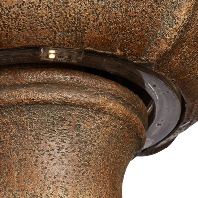 John Timberland Arosco Rustic 3 Tier Basin Outdoor Floor Water Fountain With LED Light 43" For Yard Garden Patio Home Deck Porch Exterior Balcony Roof 6 John Timberland Arosco Rustic 3 Tier Basin Outdoor Floor Water Fountain With LED Light 43" For Yard Garden Patio Home Deck Porch Exterior Balcony Roof - Image 4