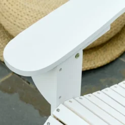 Outsunny 3-Piece Folding Adirondack Chair Set With Ottoman And Side Table, Outdoor Wooden Accent Furniture Fire Pit Lounge Chairs For Patio -Sunnydaze Decor Store GUEST 0dafd6eb 5c52 404b a90d e1cfc1d4651f