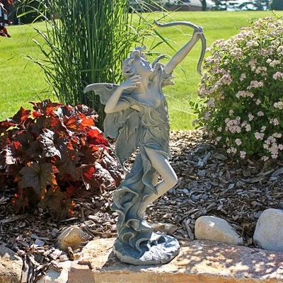 Design Toscano Rhiannon The Archer Garden Fairy Statue: Medium 3 Design Toscano Rhiannon The Archer Garden Fairy Statue: Medium