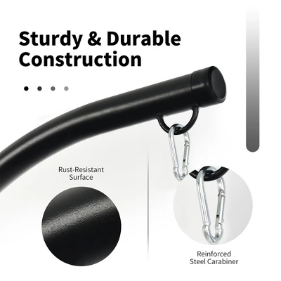 Costway C Hammock Frame Stand Solid Steel Construction 7 Costway C Hammock Frame Stand Solid Steel Construction - Image 5