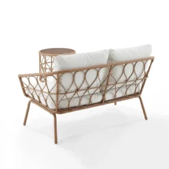 Juniper 2pc Outdoor Wicker Conversation Set With Loveseat & Coffee Table - Cream/Natural - Crosley 21 Juniper 2pc Outdoor Wicker Conversation Set With Loveseat & Coffee Table - Cream/Natural - Crosley -Sunnydaze Decor Store GUEST 0e946daa 8dd0 4e41 b448 30f383d65f7f