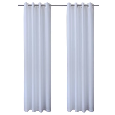 Commonwealth Seascapes Light Filtering Satiny Look And Feel Provide Privacy Grommet Outdoor Panel Pair White 3 Commonwealth Seascapes Light Filtering Satiny Look And Feel Provide Privacy Grommet Outdoor Panel Pair White