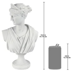 Design Toscano Diana Of Versailles: Bonded Marble Resin Sculptural Bust -Sunnydaze Decor Store GUEST 0fad7532 2107 4d13 8cba 4e490ffa3f8d