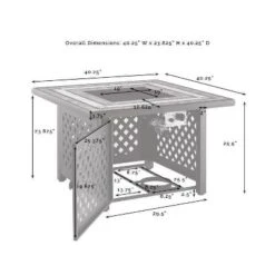 Bradenton 5pc Outdoor Wicker Armless Chair & Fire Table Set - Crosley -Sunnydaze Decor Store GUEST 0fd5736e 16dc 42fa 8cc0 142c92078f1b