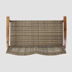 Hampton Wicker Loveseat - Natural/Gray - Christopher Knight Home 15 Hampton Wicker Loveseat - Natural/Gray - Christopher Knight Home -Sunnydaze Decor Store GUEST 10488d9f cce5 47a7 8fb4 e746c77ab81e