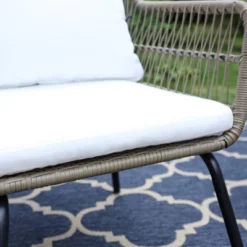 3pc Conversation Set With Cushions - Captiva Designs -Sunnydaze Decor Store GUEST 10a00355 41d2 4239 9851 ad5e972efaa9