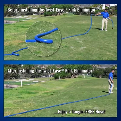 Underhill Garden Hose Nozzle Remover Twist-Ease Kink Eliminator For Kinks, Twist, Tangles, And Cramping W/ Built-In Swivel, 3/4" Attachment (2 Pack) 5 Underhill Garden Hose Nozzle Remover Twist-Ease Kink Eliminator For Kinks, Twist, Tangles, And Cramping W/ Built-In Swivel, 3/4" Attachment (2 Pack) - Image 3