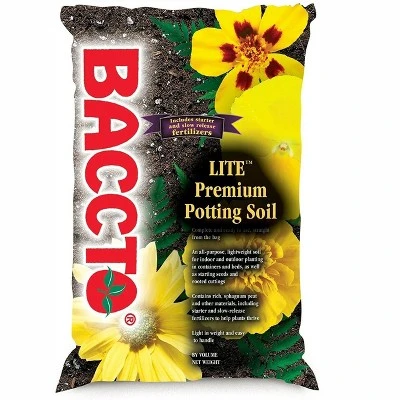 Michigan Peat 1420 Baccto Lite Premium Potting Soil For Indoor Outdoor Gardening, Seed Starting, Propagation, And More, 20 Quart Bag (3 Pack) 3 Michigan Peat 1420 Baccto Lite Premium Potting Soil For Indoor Outdoor Gardening, Seed Starting, Propagation, And More, 20 Quart Bag (3 Pack)