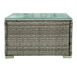 4pc Wicker Patio Conversation Seating Set With Thick Cushions - Gray - GODEER 26 4pc Wicker Patio Conversation Seating Set With Thick Cushions - Gray - GODEER -Sunnydaze Decor Store GUEST 12cf99a3 dbcc 4c92 8640 8bee0d1cb249 1