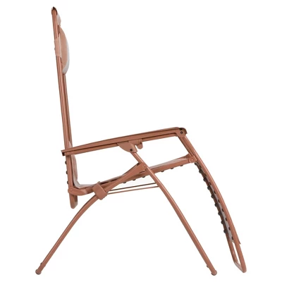 Lafuma R Clip Compact Foldable Portable Zero Gravity Relaxation Garden Patio Beach Chair Recliner With Removable Adjustable Headrest, Canyon Red 3 Lafuma R Clip Compact Foldable Portable Zero Gravity Relaxation Garden Patio Beach Chair Recliner With Removable Adjustable Headrest, Canyon Red